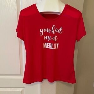 Wine themed tshirt - ‘You Had Me at Merlot’